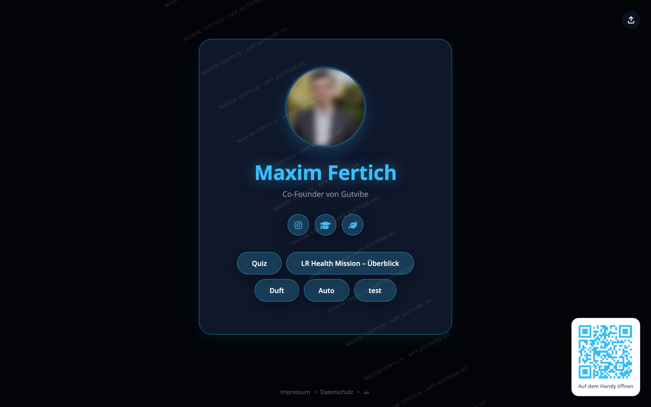 Mein Profil externe Ansicht