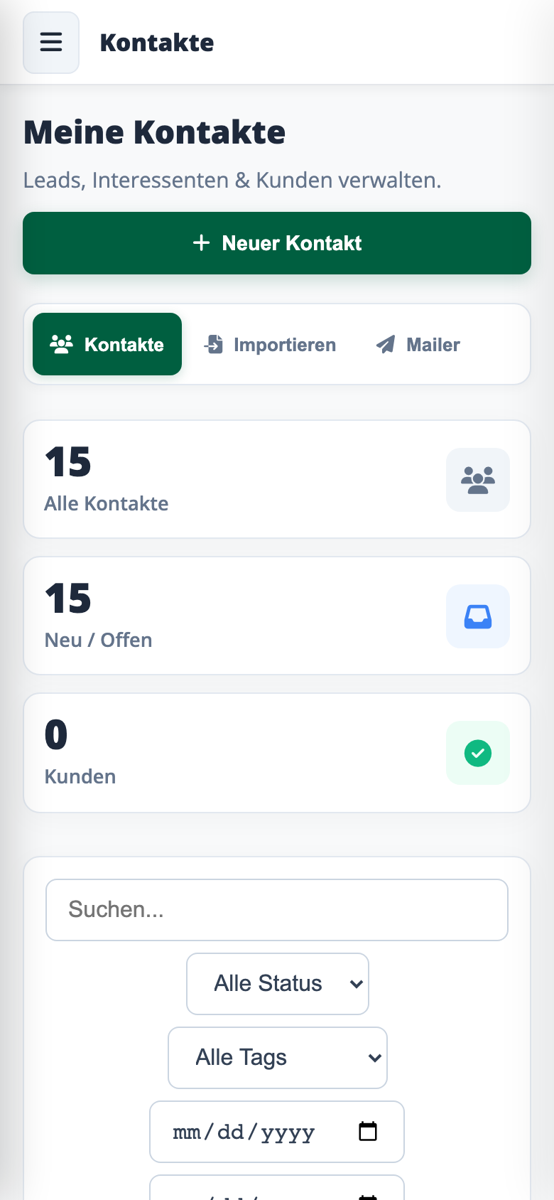 Kontakte & CRM Mobile
