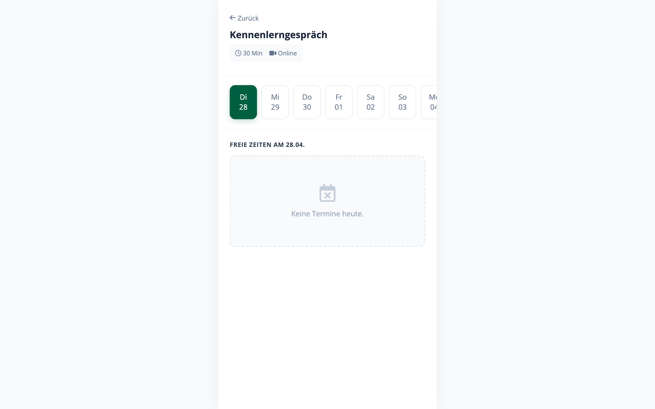 Termine & Kalender externe Ansicht