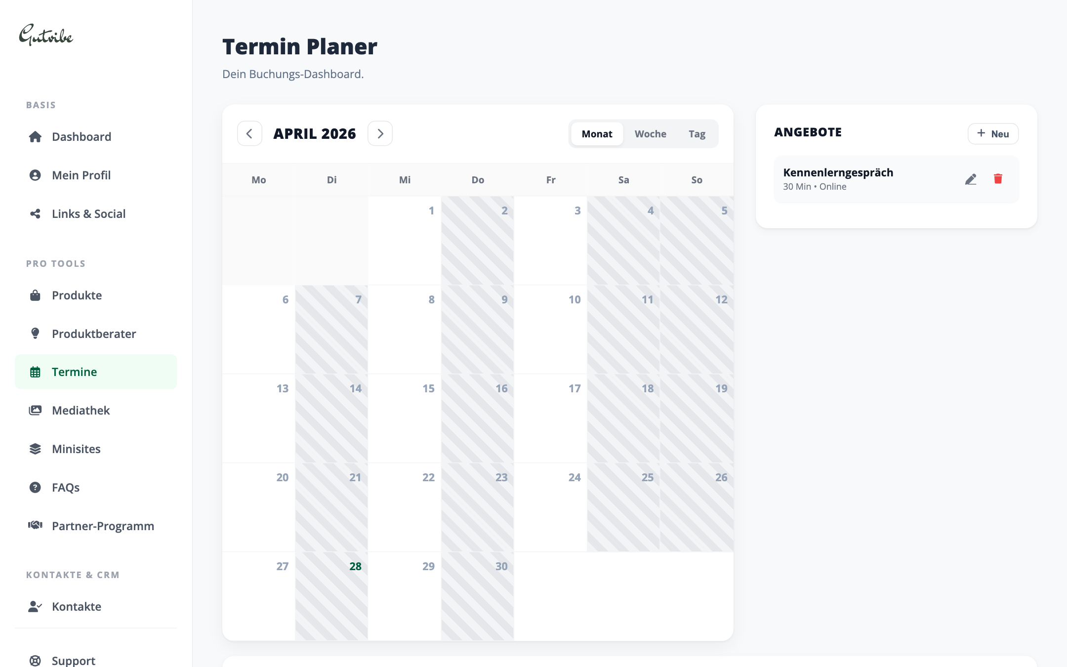 Termine & Kalender intern
